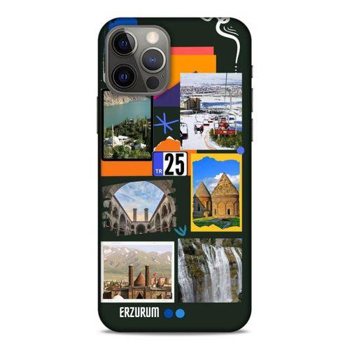 Lopard Apple iPhone 12 Pro Uyumlu Kılıf Şehirli ※ (25) Erzurum Antişok Kapak