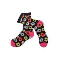 Donut Desenli Çorap Erkek Uzun Çorap Clb