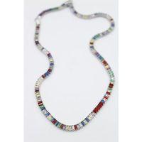 Orta Boy Renkli Su Yolu Kolye - Gümüş