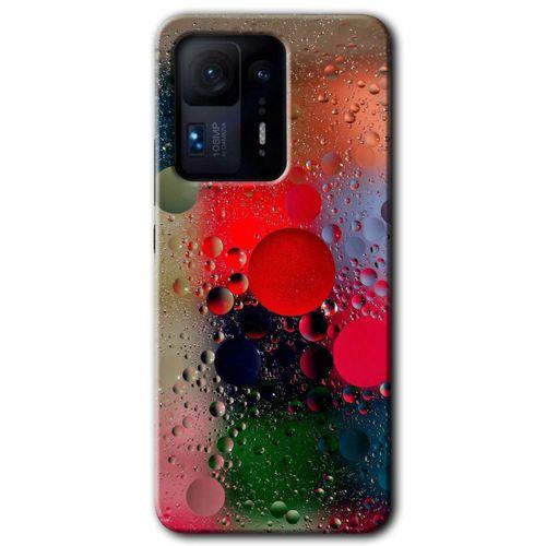Mi Mix 4 Kılıf HD Desen Baskılı Arka Kapak - Wet Bubbles