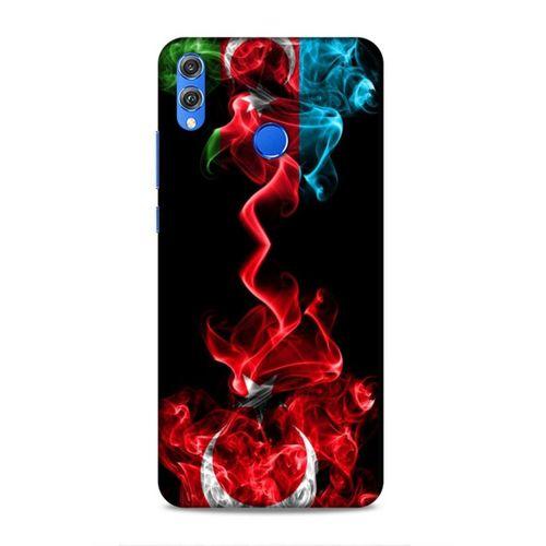 Huawei Honor 8x Uyumlu Kılıf Azarbaijan (12) Koruyucu Silikon Azerbaycan Türk Bayrakları