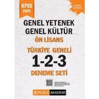 2026 KPSS Genel Yetenek Genel Kültür Lise Ön Lisans Türkiye Geneli 1-2-3 Deneme Seti Pegem Yayınları