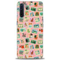 Oppo A91 / Reno 3 Kılıf HD Baskılı Kılıf - Pullar + Tam Ekran Koruyucu