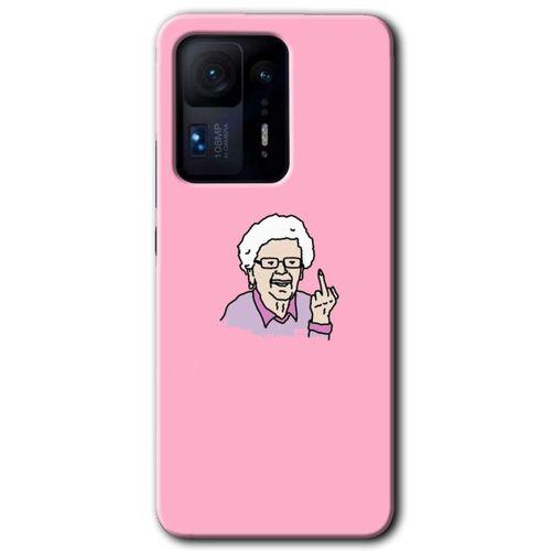 Mi Mix 4 Kılıf HD Desen Baskılı Arka Kapak - Bad Grandmother