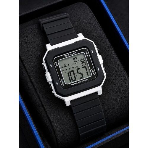 JAGA Unisex Dijital Çocuk Kol Saati 50 Mt Su Geçirmez Spor Silikon Kordonlu Alarm Kronometreli