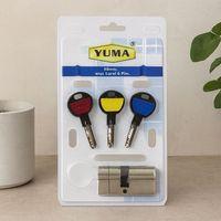 68mm 6 Pim Bilyalı Silindir Göbeği (Nikel Saten, 3 Anahtar)