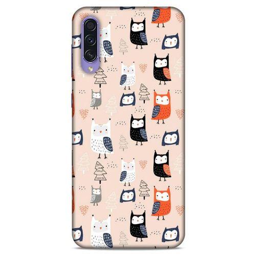 Baykuşlar (25) Desenli Silikon Kapak Telefon Kabı Samsung Galaxy A50s Kılıf