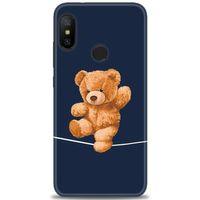 Xiaomi Mi A2 Lite Kılıf HD Baskılı Kılıf - İpteki Teddy + Tam Ekran Koruyucu