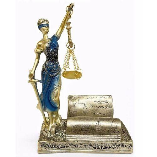 Polyester Kartvizitli Adalet Figürü Alk4426