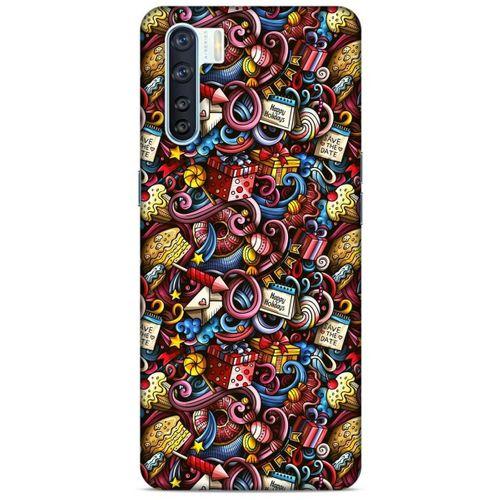 Graffitix (47) Desenli Silikon Kapak Oppo A91 Kılıf