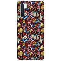 Graffitix (47) Desenli Silikon Kapak Oppo A91 Kılıf