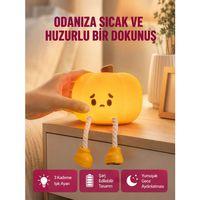 Dekoratif Pumpkin Gece Lambası Şarjlı Dokunmatik Led Işık Yeni Nesil