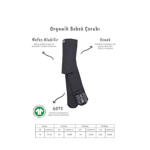 Bistyle Tekli Kaymaz Mix Havlu Külotlu Çorap 50501 Antrasit