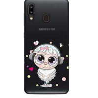 Zoologix (72) Samsung Galaxy A20 Şeffaf Kılıf Silikon Desenli