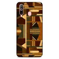 Lopard Samsung Galaxy A60 Uyumlu Kılıf Wood'X (42) Rugged Armor Kılıf Desenli