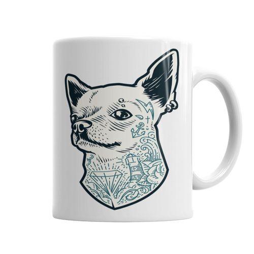 Bad Chihuahua Kupa Bardak Porselen