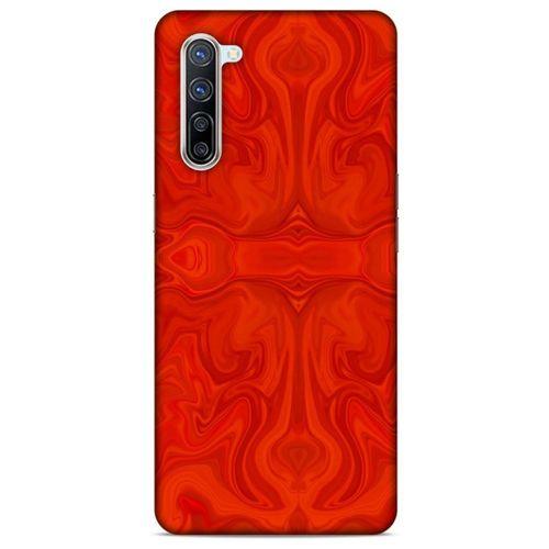 Mermer Desenli (39) Tema Liquid Crystal Kılıf Falu Kırmızı Oppo Reno 3 Pro 5g Kılıf
