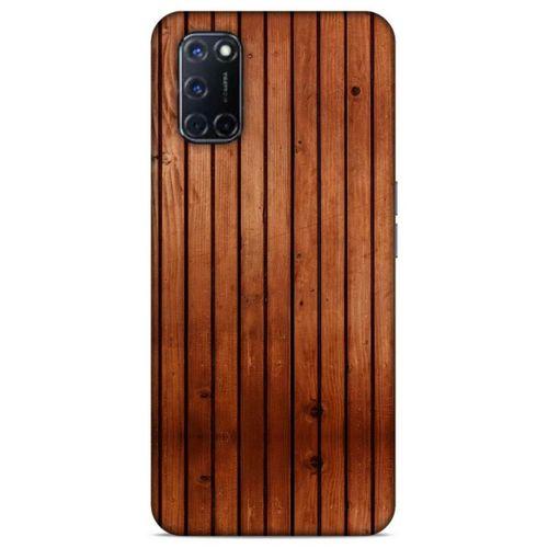 Lopard Oppo A52 Uyumlu Kılıf Wood'X (12) Koruyucu Silikon Desenli