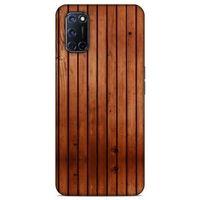 Lopard Oppo A52 Uyumlu Kılıf Wood'X (12) Koruyucu Silikon Desenli