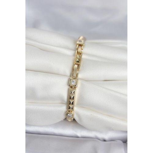 Xuping Punta Model Gold Renk Kadın Bileklik