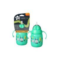 tommee tippee Superstar Kolay Içim Pipetli Alıştırma Bardağı Yeşil 300 Ml