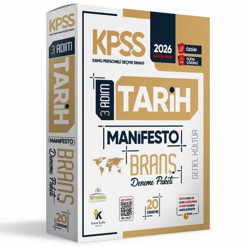 2026 KPSS Ön Lisans Tarihin Kara Kutusu Tek Kitap ve Manifesto Çözümlü Branş Deneme 2li Seti