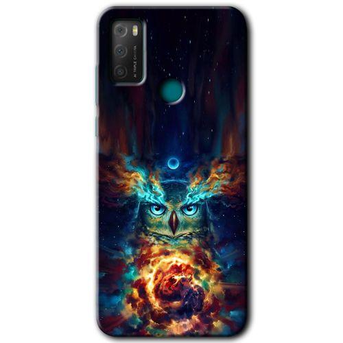 TCL 20E Kılıf HD Desen Baskılı Arka Kapak - Ballı Baykuş