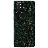 Mermer Desenli (27) Tema Tasarımlı Kılıf Zümrüt Yeşili Samsung Galaxy S20 Plus Kılıf