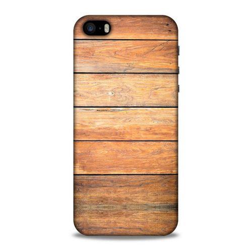 Lopard Apple iPhone SE Uyumlu Kılıf Wood'X (13) Silikon Kap Baskılı