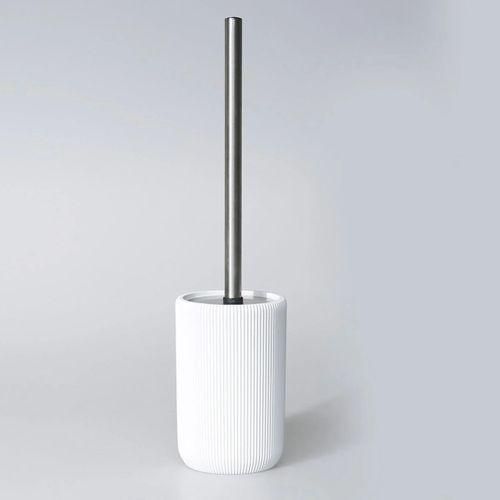 By Selim Lydia Beyaz 5 Parça Polyester Banyo Seti