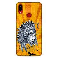 Lopard Samsung Galaxy A10s Uyumlu Kılıf Tattoo's (45) Liquid Air Kılıf Kızılderili Dövmesi