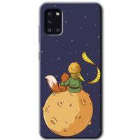 Samsung Galaxy A31 Kılıf HD Desen Baskılı Arka Kapak + Temperli Cam - Küçük Prens