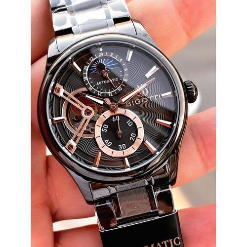 Bigotti Otomatik Ve Kurmalı Çelik Karatma Ve Renk Atma Yapmaz 5 Atm Erkek Kol Saati EBG.10683.6