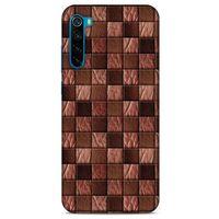 Xiaomi Redmi Note 8T Kılıf Patchwork (4) Koruma Kılıfı Açık Kahverengi
