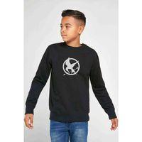 Symbols District Mockingjay Vector By Trebory6 Baskılı Unisex Çocuk Siyah Sweatshirt