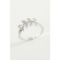 Yaprak Zirkon Taşlı Yüzük