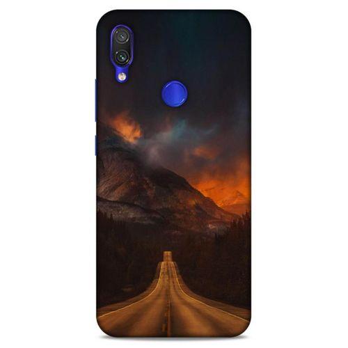 Lopard Xiaomi Redmi Note 7 Pro Uyumlu Kılıf Gece'S (47) Crystal Flex Kılıf Kızıl Yol