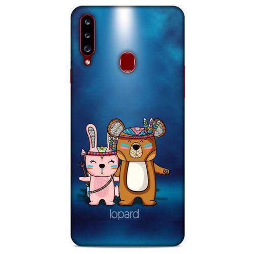 Samsung Galaxy A20s Kılıf FunnyMaX (2) Kabı Lacivert Beyaz