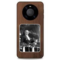 Lopard Huawei Mate 40 Pro Uyumlu Kılıf Atatürk (35) Fit Design Kılıf