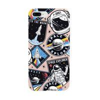 iPhone 8 Plus Space Design Premium Silikonlu Telefon Kılıfı