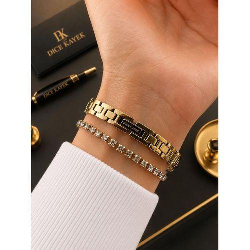 Dice Kayek Oval Mini Vintage Kasa Kadın Kol Saati Çelik Kordon 5 ATM Suya Dayanıklı+Bileklik  DCK.20
