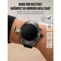 Kameralı 5g Android Akıllı Saat Amoled Ekran Wi-fi Gps Sım Kart Destekli