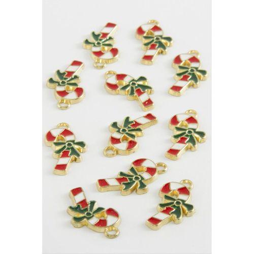 Yılbaşı Şekeri Mineli Kolye Ucu 1 Adet