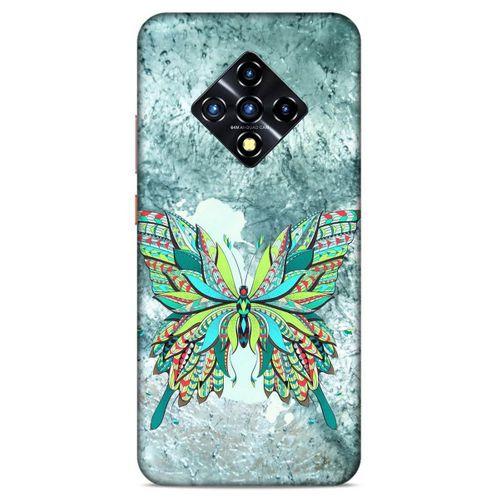 Lopard İnfinix Zero 8 Uyumlu Kılıf Tattoo's (22) Tam Koruma Kılıfı Kelebek Dövme