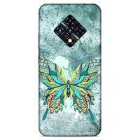 Lopard İnfinix Zero 8 Uyumlu Kılıf Tattoo's (22) Tam Koruma Kılıfı Kelebek Dövme