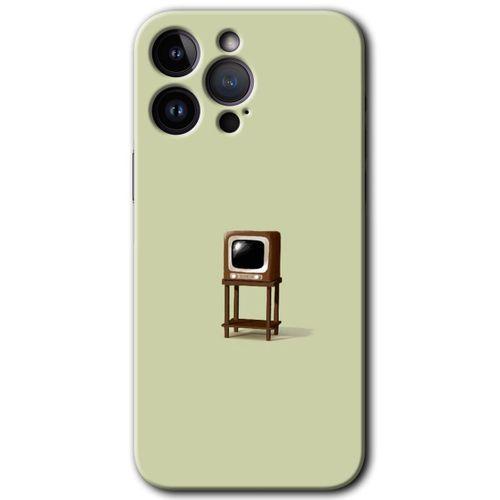 iPhone 14 Pro Max Kılıf HD Desen Baskılı Arka Kapak - Retro-TV