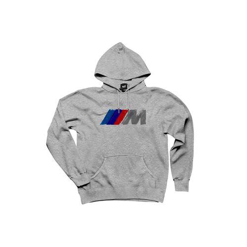 BMW M Power Brush Gri Kapşonlu Sweatshirt Hoodie