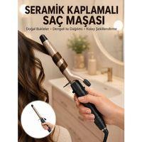 25 Mm Seramik Saç Maşası Kalın Bukle Ve Hacimli Dalga İçin Yeni Nesil