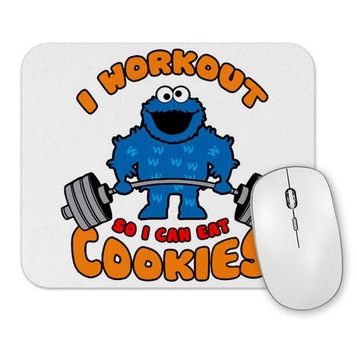 Cookie Monster Workout Kurabiye Canavarı Mouse Pad