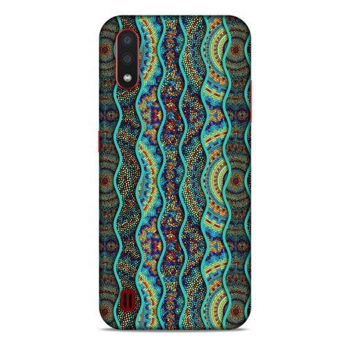 Samsung Galaxy A01 Kılıf Baskılı Özel Seri Taşlı (32) Soft Silikon Kılıf
